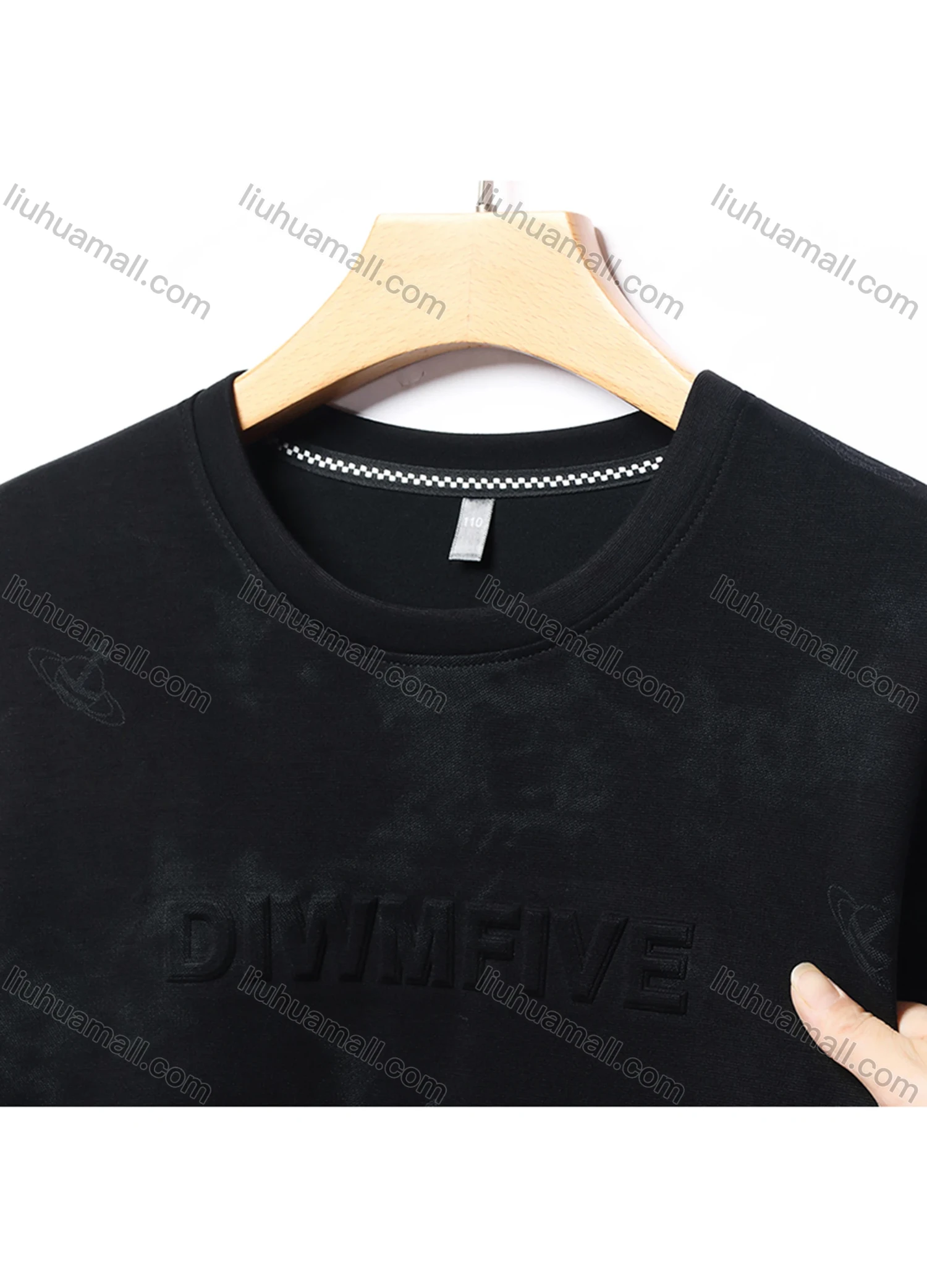 Wholesale Men's Casual Tie Dye Letter Round Neck Long Sleeve Sweatshirt 8705# - Liuhuamall