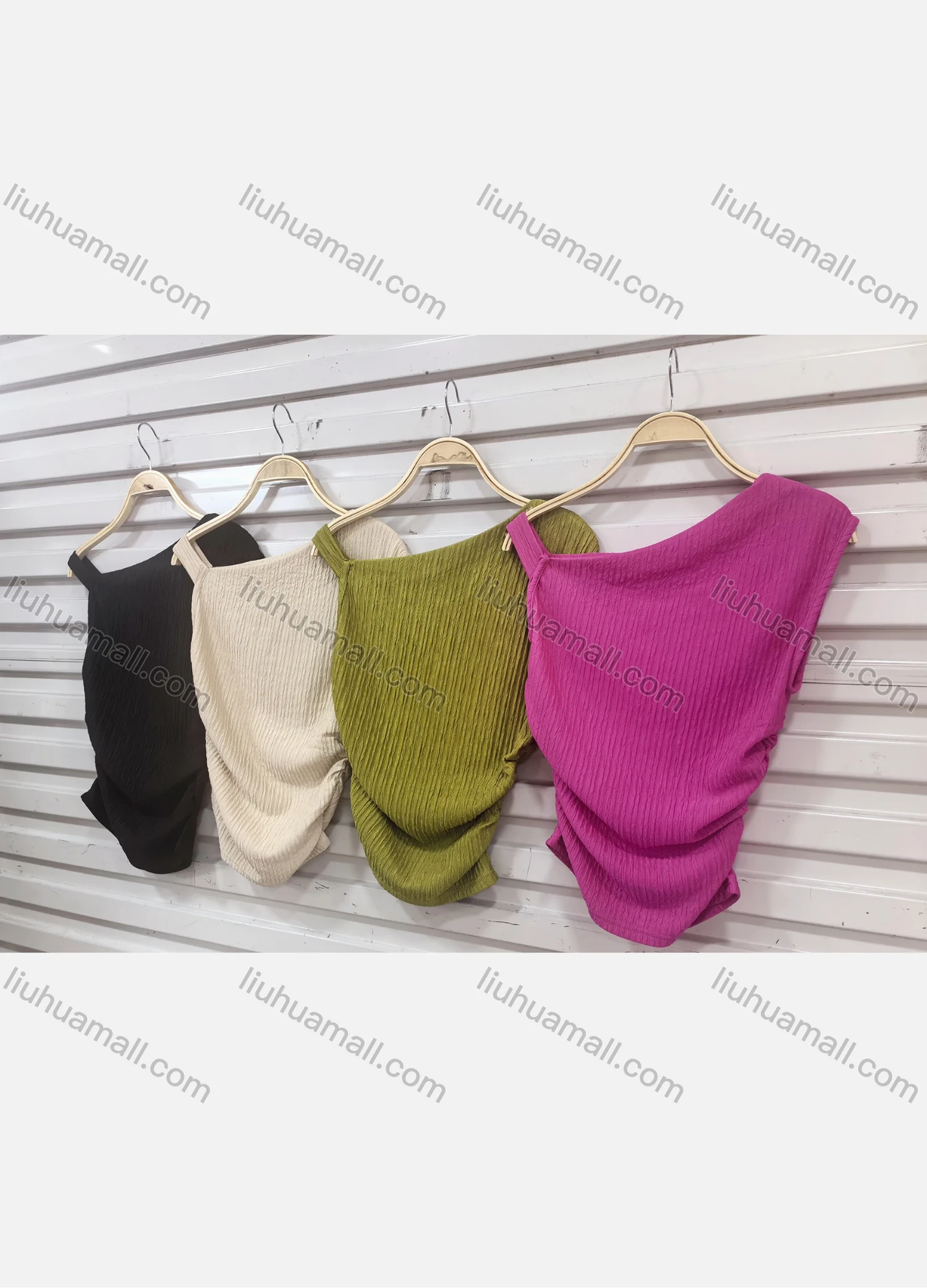 Wholesale Women's Chic Off Shoulder Ribbed Top 4001# - Liuhuamall