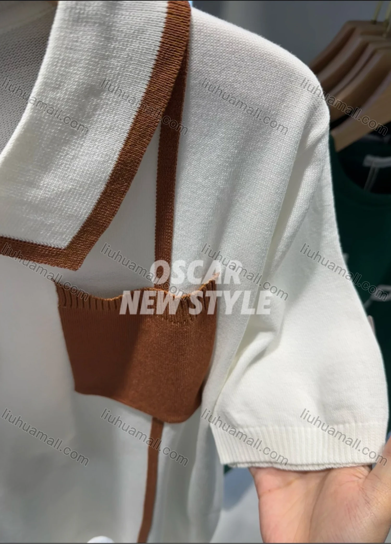 Wholesale Men's Stylish Short Sleeve Polo Shirt Modern Design with Patch Pocket and Trim 3227# - Liuhuamall