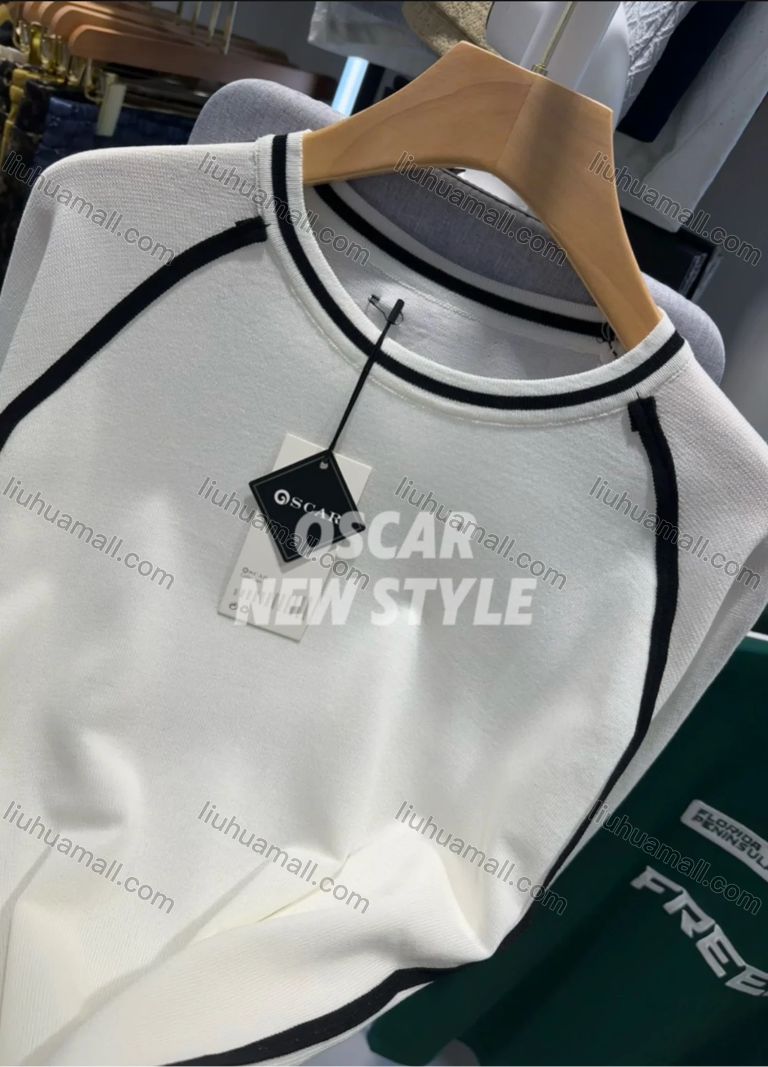 Wholesale Men's Athletic Fit T-Shirt - Modern Short-Sleeve Design with Contrast Piping 6201# - Liuhuamall