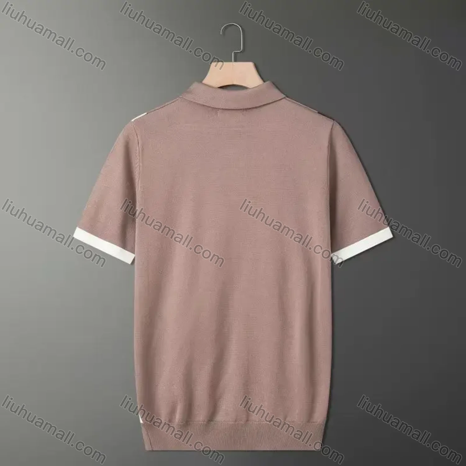 Wholesale Oscar Factory Casual men's lapel polo shirt, comfortable and breathable, contrasting design style - Liuhuamall