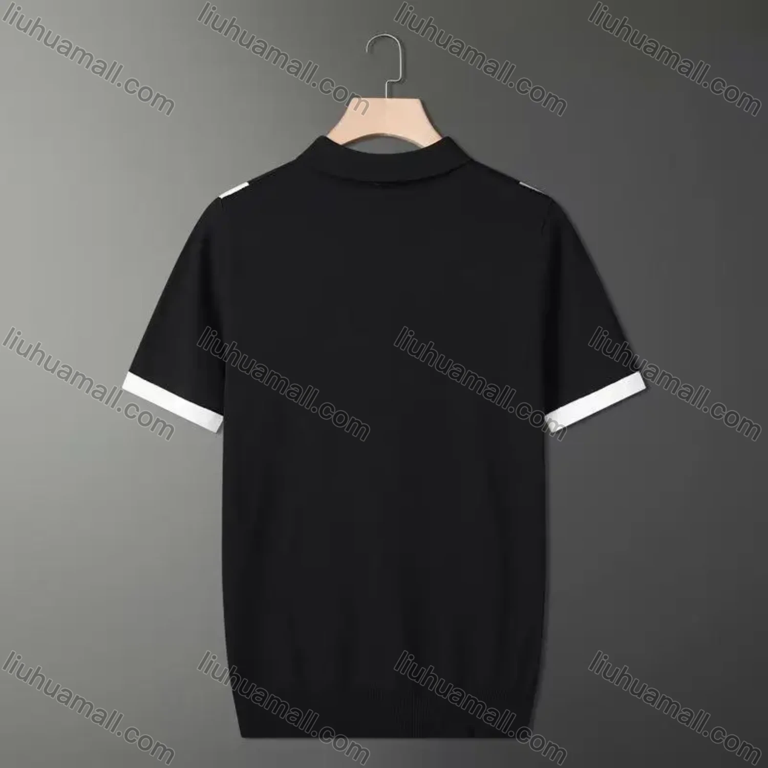 Wholesale Oscar Factory Casual men's lapel polo shirt, comfortable and breathable, contrasting design style - Liuhuamall