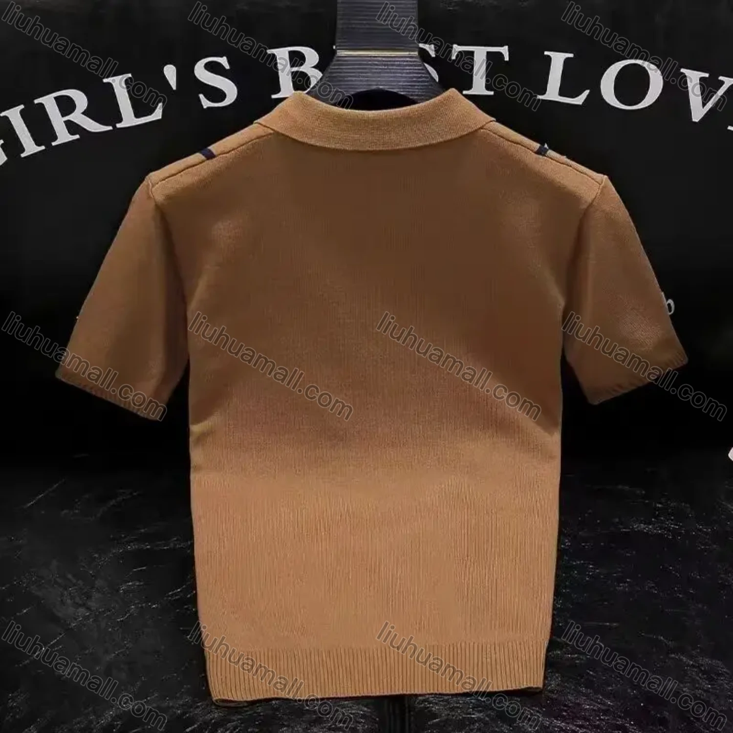 Wholesale Oscar Factory Temperament Men's Knitted Striped Polo Shirt, comfortable and breathable, zipper design - Liuhuamall