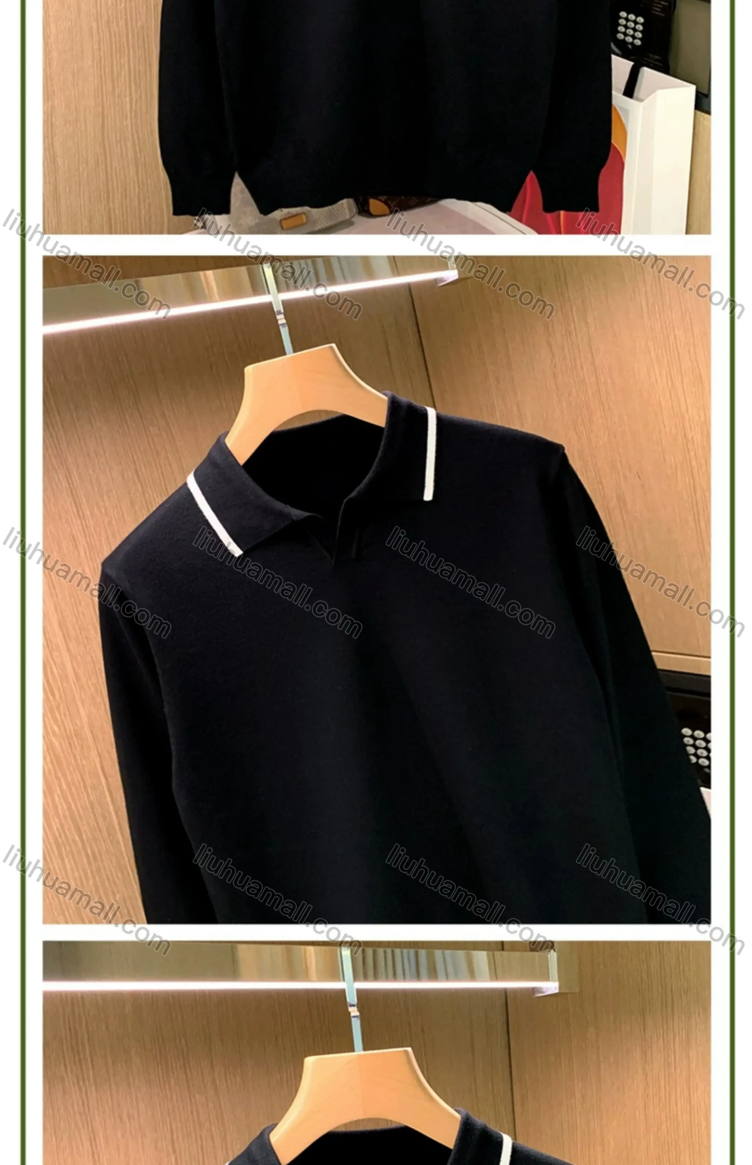 Wholesale Oscar factory casual men's knitted polo shirt with comfortable soft fabric and versatile top - Liuhuamall