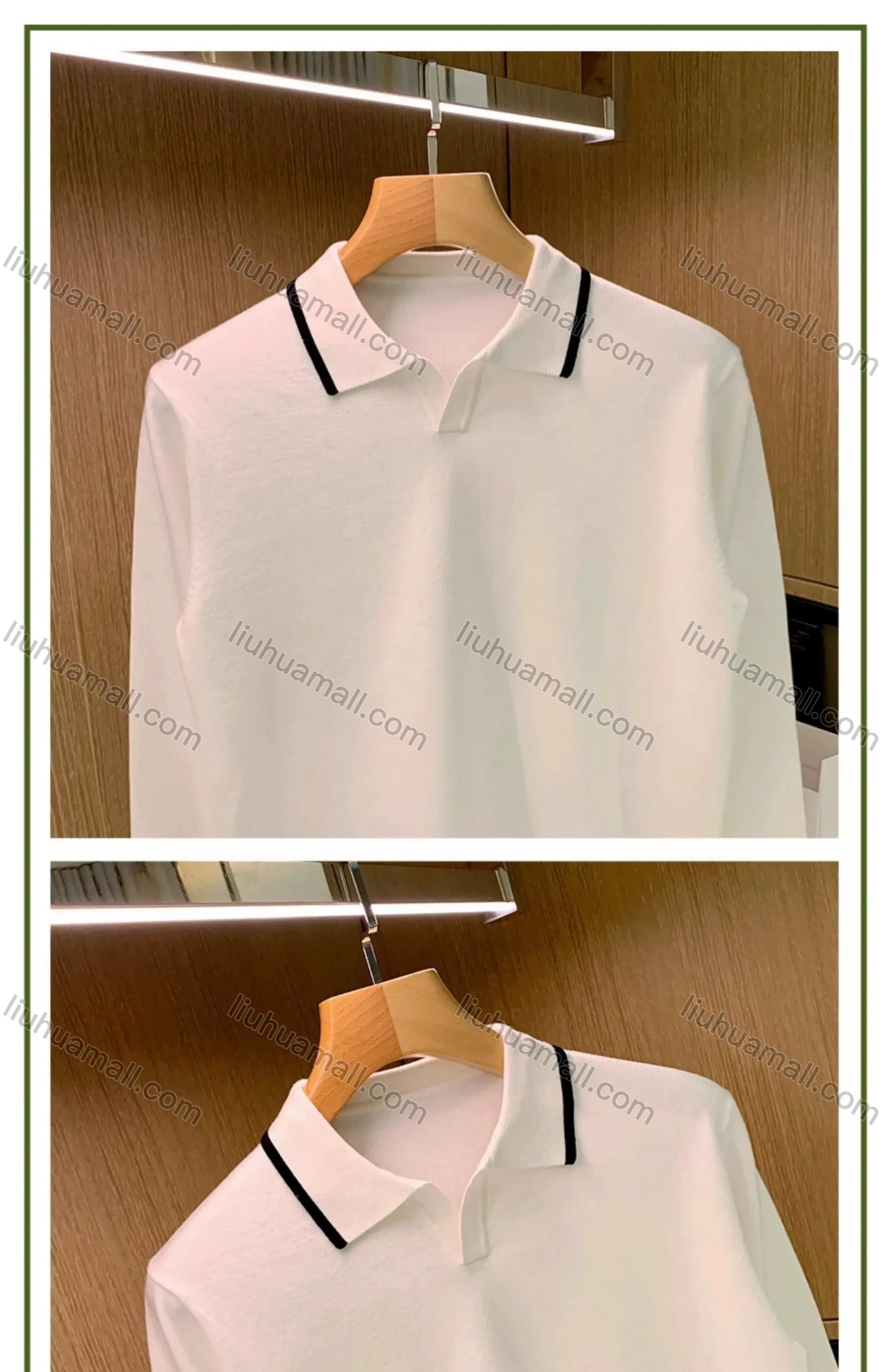 Wholesale Oscar factory casual men's knitted polo shirt with comfortable soft fabric and versatile top - Liuhuamall