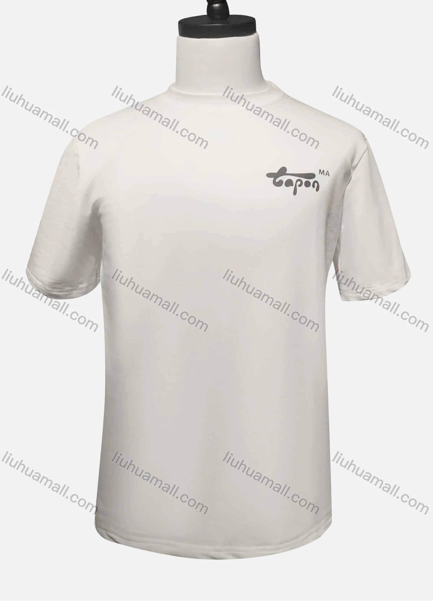 Wholesale Men's Figure Print Round Neck Short Sleeve Casual T-Shirt - Liuhuamall