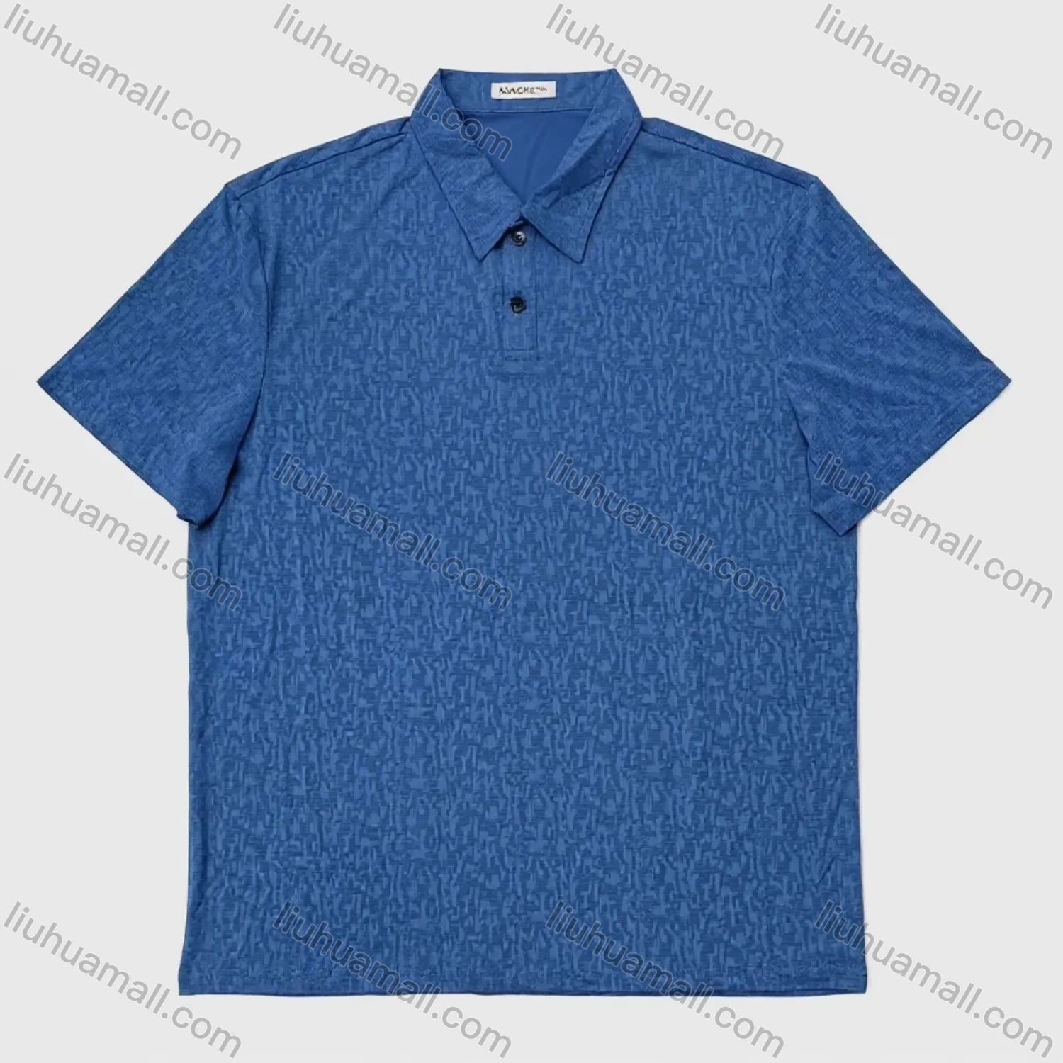 Wholesale Classic Blue Polo Shirt - Men's Cotton Blend, Slim Fit, Minimalist Design, Bulk Orders - Liuhuamall