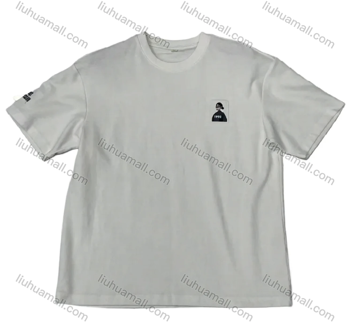 Wholesale Men's white T-Shirt Wholesale - Soft Cotton, Crew Neck, Chest Logo, Casual Fit, Bulk Order Discounts - Liuhuamall