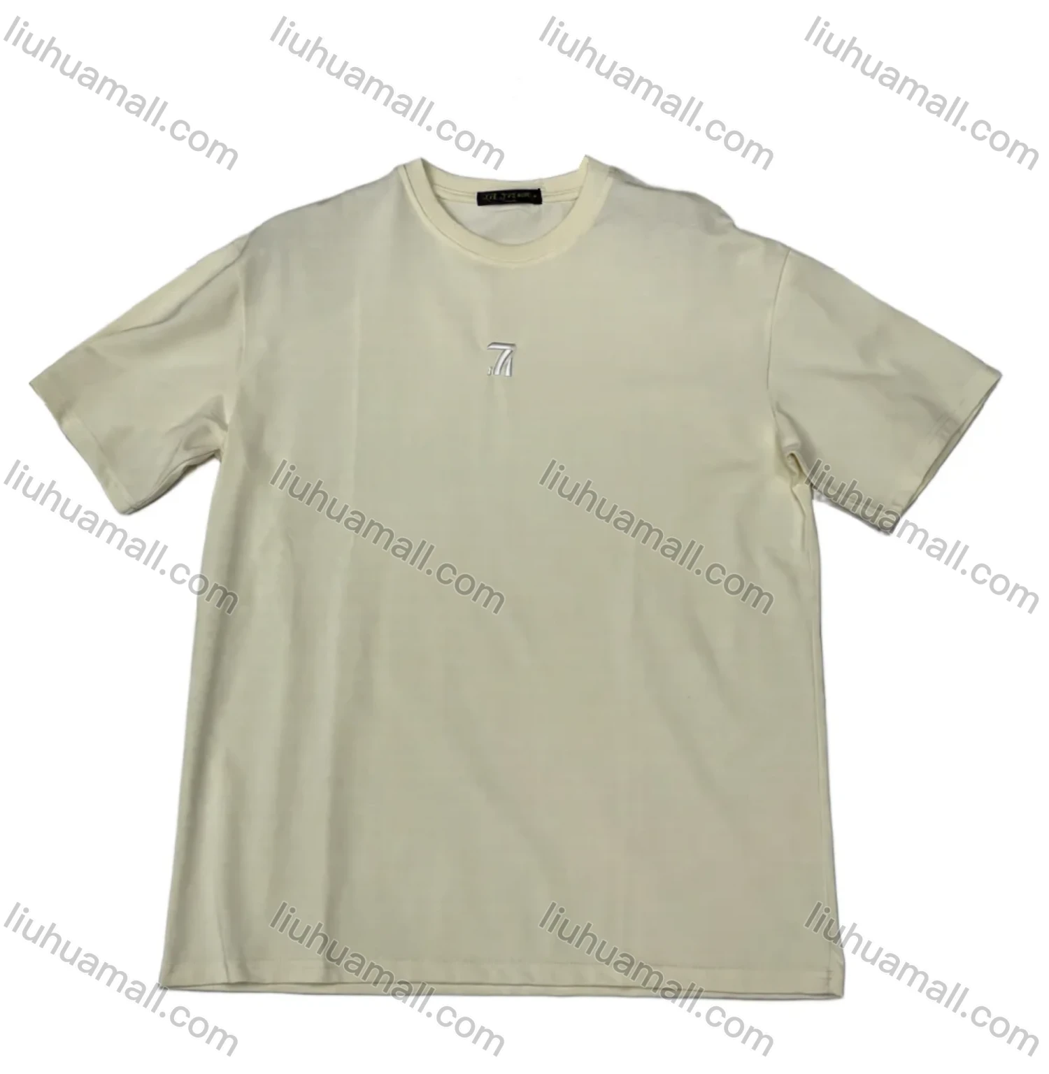Wholesale Men's Off - White Loose Tee - Inspired Initials, Ultra - Soft Cotton, Casual Chic, Bulk Orders - Liuhuamall
