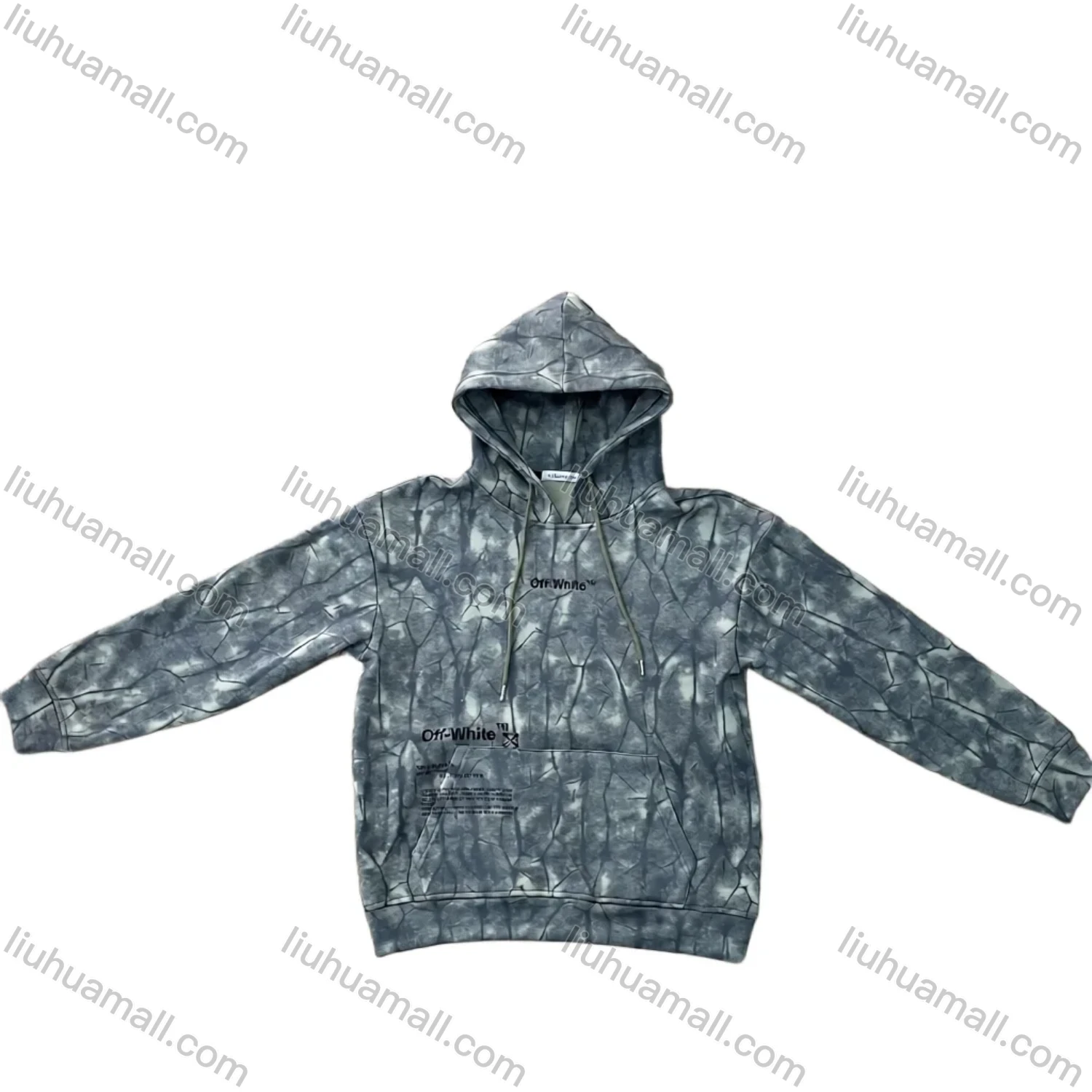 Wholesale Women's Stylish Grey Graphic Text Hoodie w/ Drawstring & Kangaroo Pocket Bulk Purchase - Liuhuamall