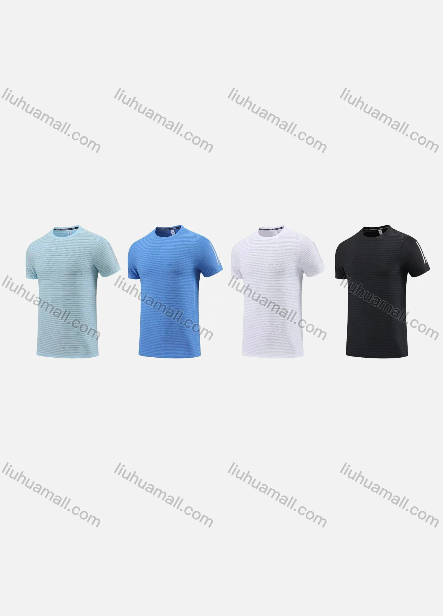 Wholesale Men's Sporty Round Neck Short Sleeve Quick Dry High Stretch Sport T-shirt MT23104# - Liuhuamall