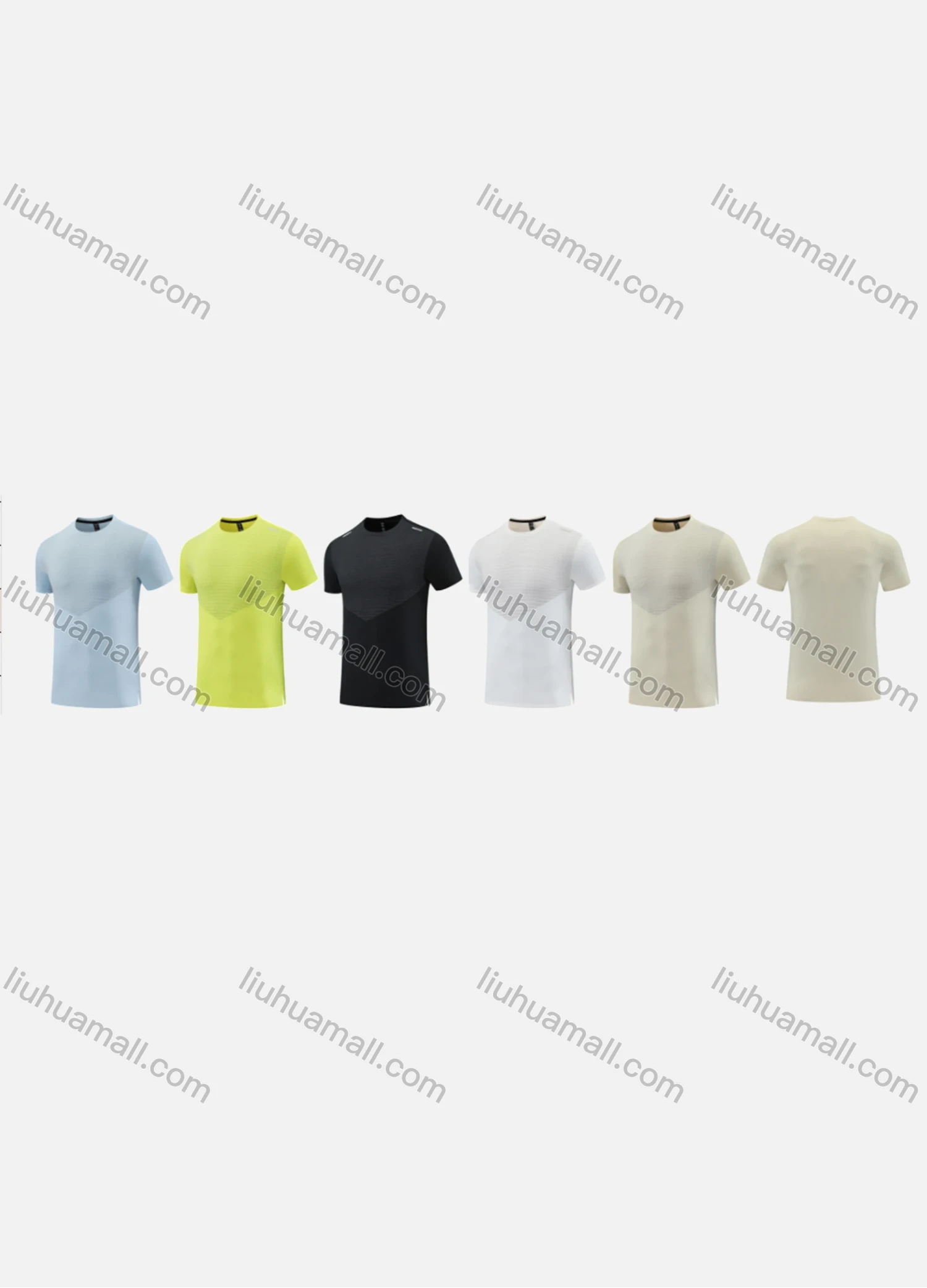 Wholesale Men's Sporty Round Neck Short Sleeve Quick Dry High Stretch Sport T-shirt MT25103# - Liuhuamall