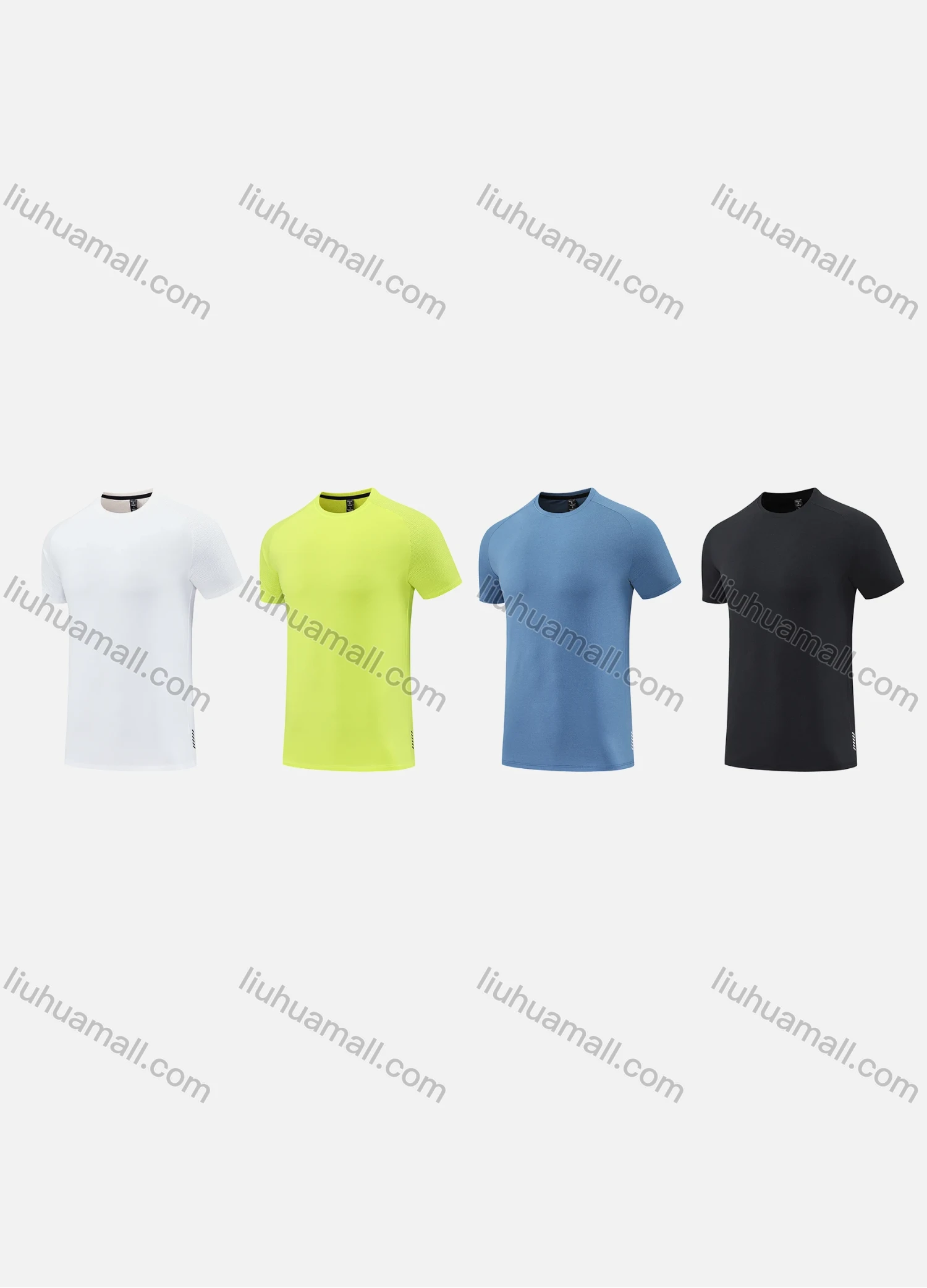 Wholesale Men's Sporty Round Neck Short Sleeve Quick Dry High Stretch Sport T-shirt MT25108# - Liuhuamall