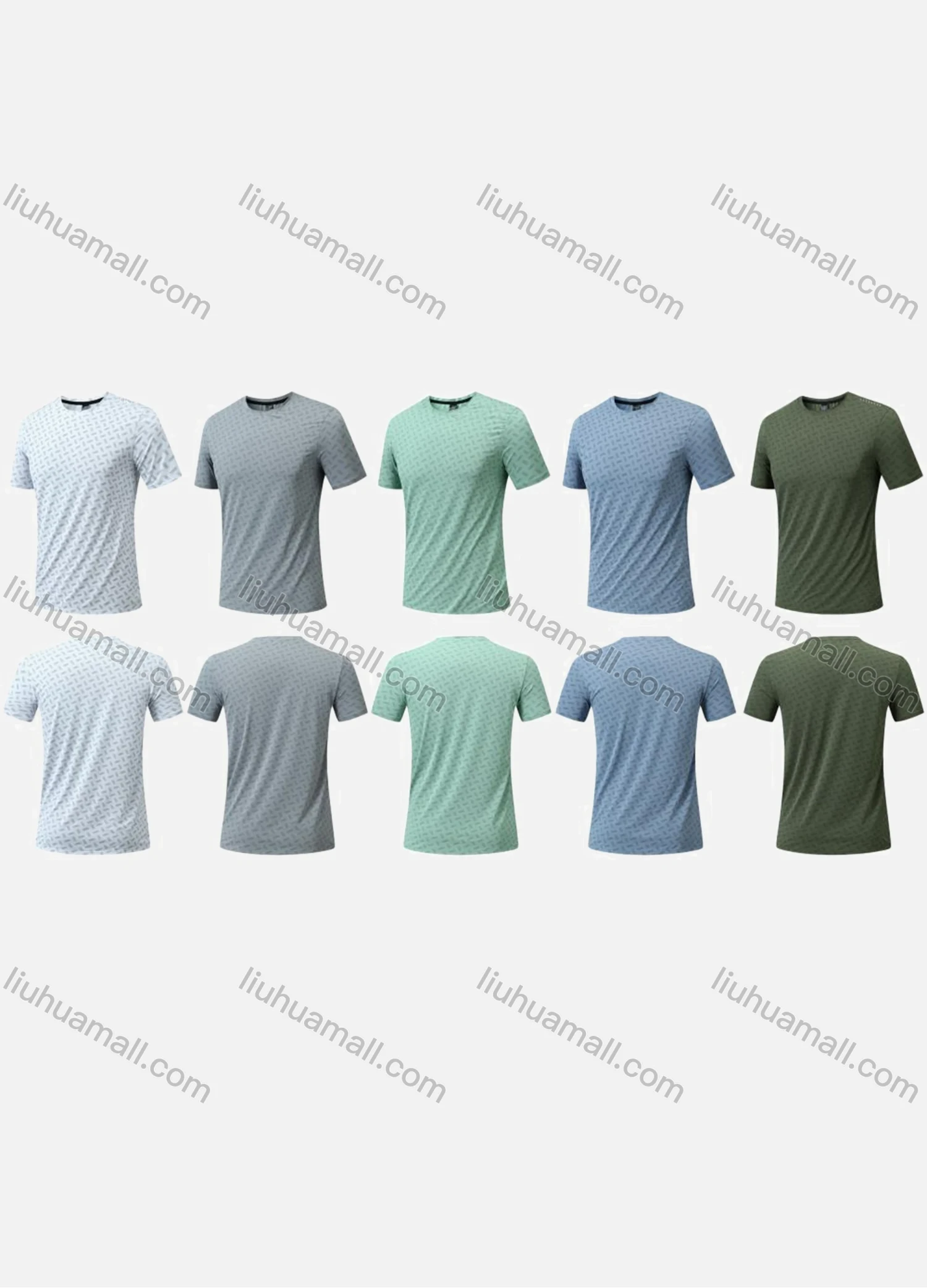 Wholesale Men's Sporty Round Neck Short Sleeve Quick Dry High Stretch Sport T-shirt YMT001# - Liuhuamall