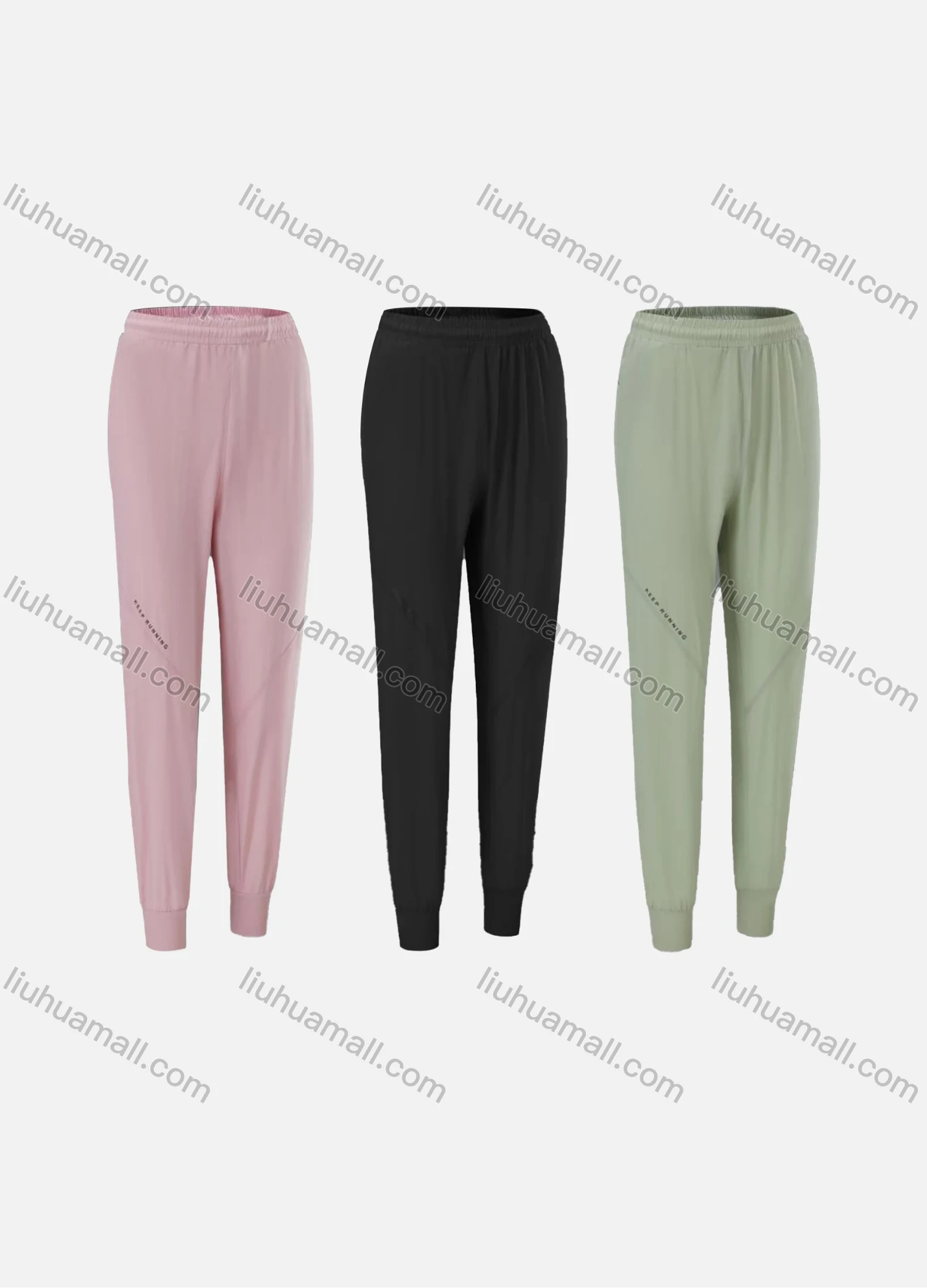 Wholesale Women's Sporty Breathable Elastic Waist Slim Fit Sport Skinny Pants CKW21001# - Liuhuamall