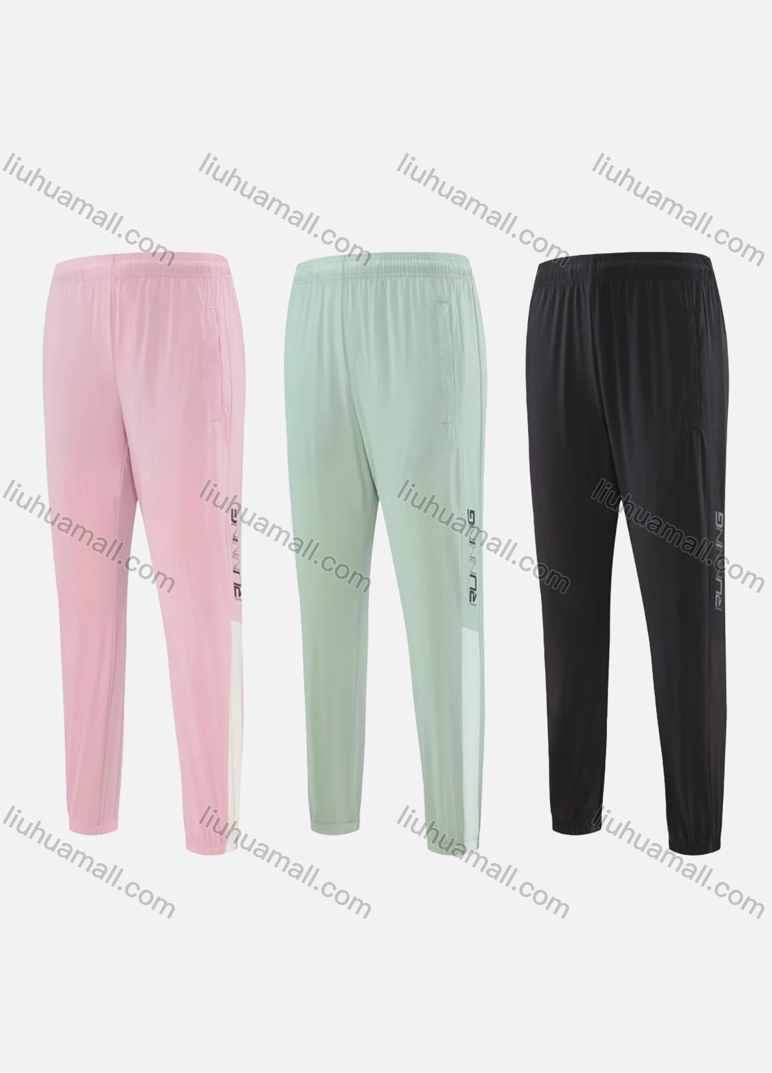 Wholesale Women's Sporty Breathable Elastic Waist Slim Fit Sport Skinny Pants CKW21003# - Liuhuamall