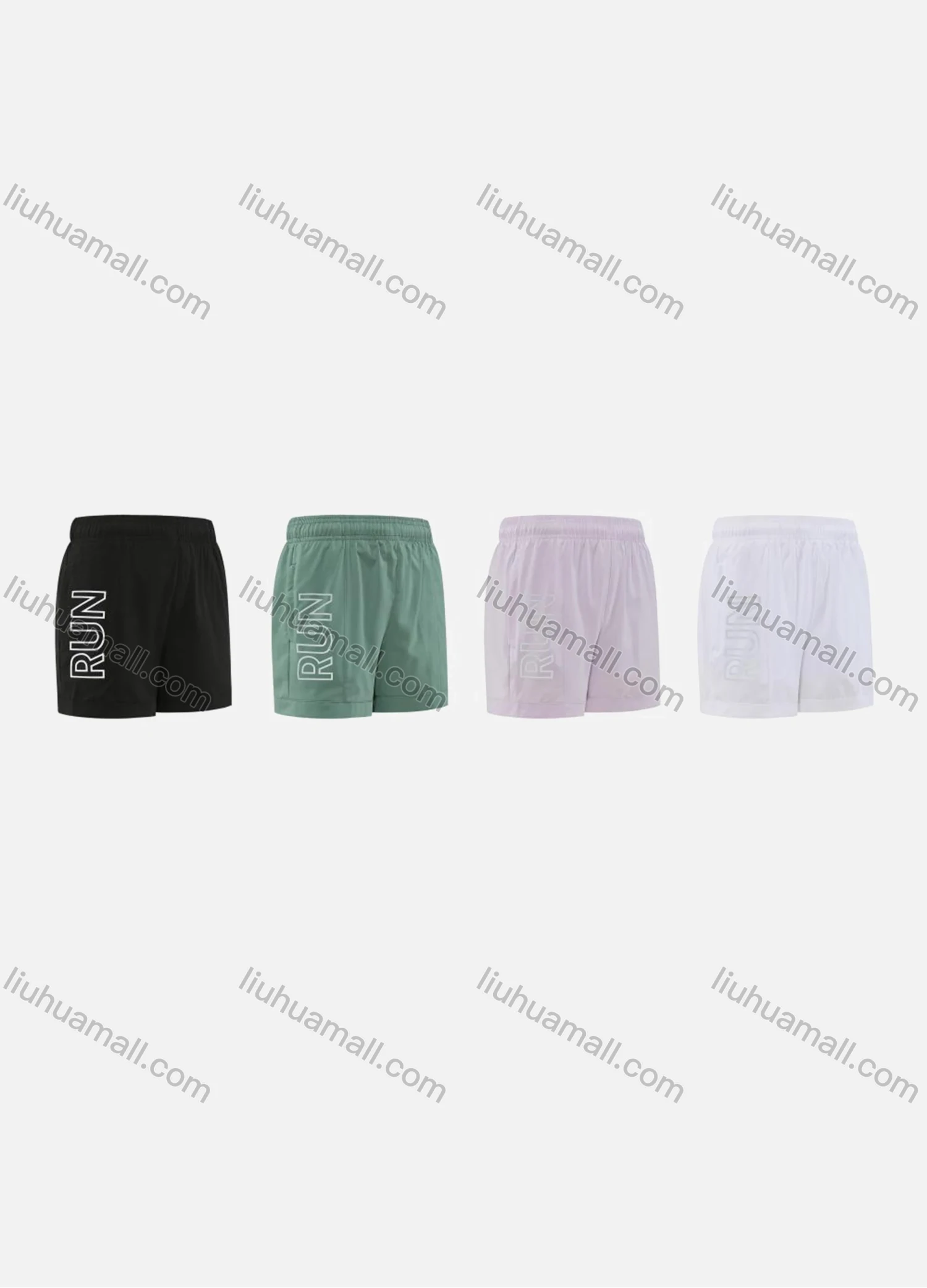Wholesale Women's Sporty Breathable High Stretch Quick Dry Elastic Waist Drawstring Sport Shorts WK23603# - Liuhuamall