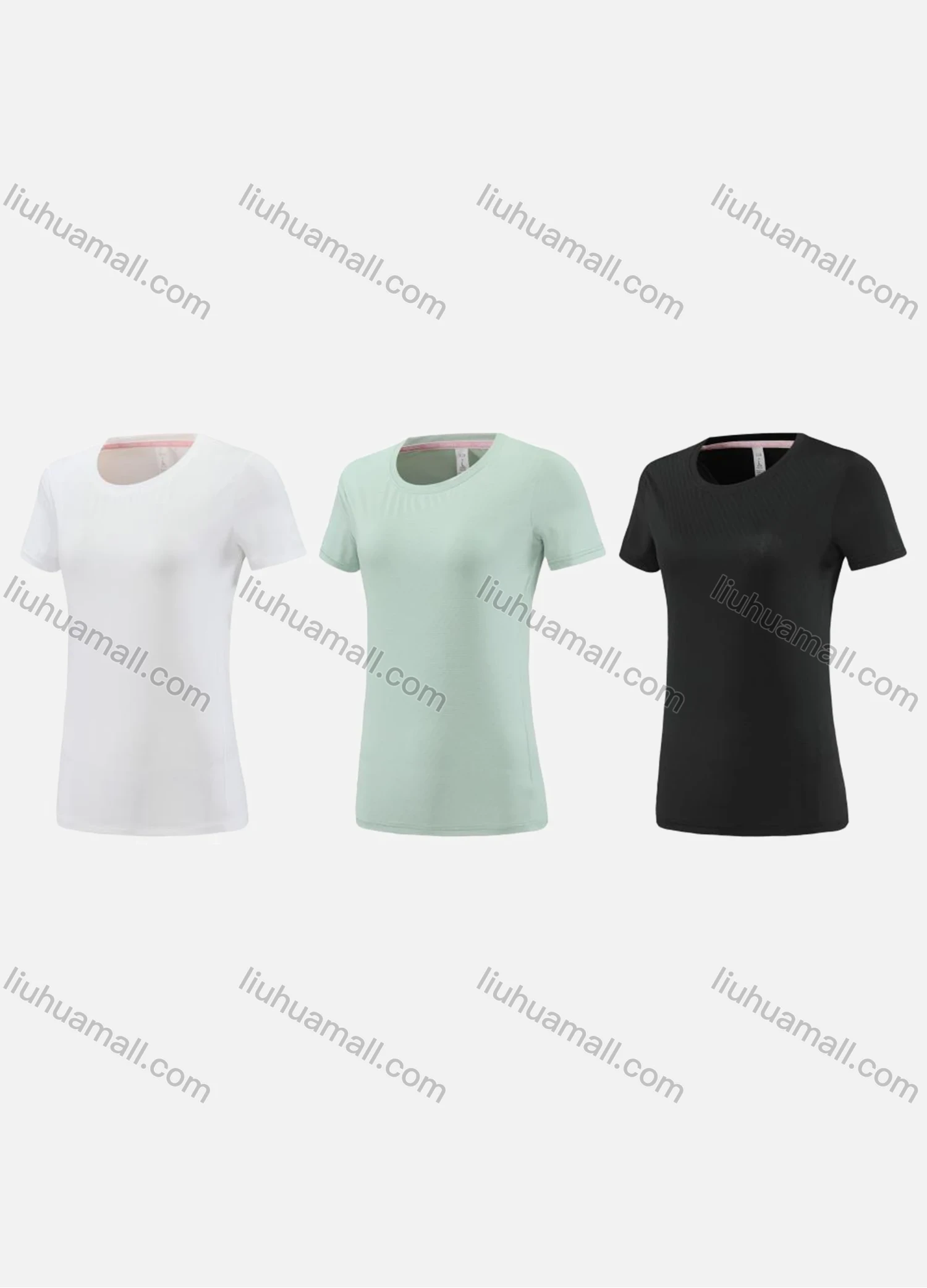 Wholesale Women's Sporty Round Neck Short Sleeve Quick Dry High Stretch Sport T-shirt WT24204# - Liuhuamall