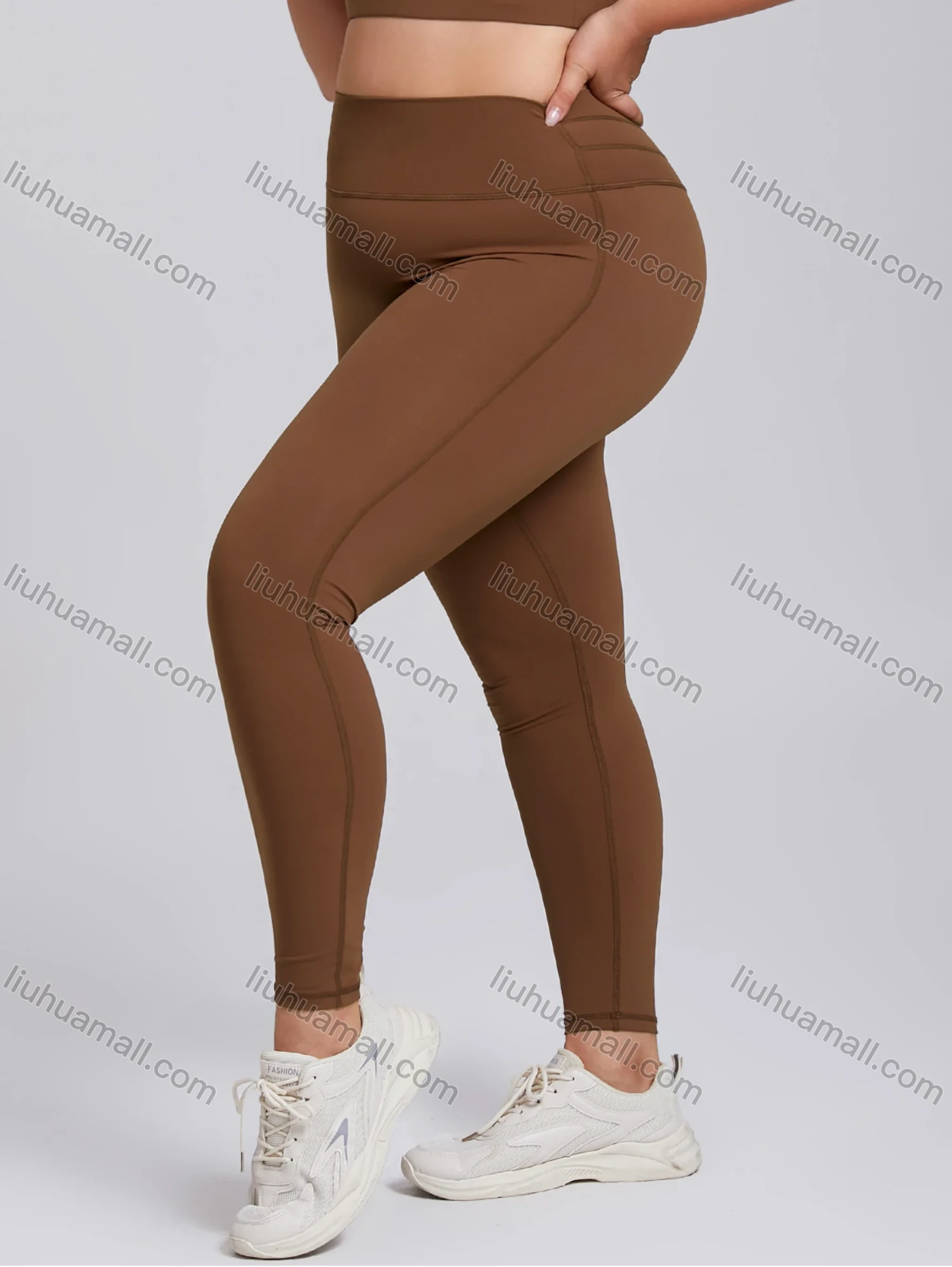 Wholesale Women's Plus Size Yoga Wear Elastic Quick-Drying Running & Fitness Wear Outdoor Training Sortswear Set - Liuhuamall