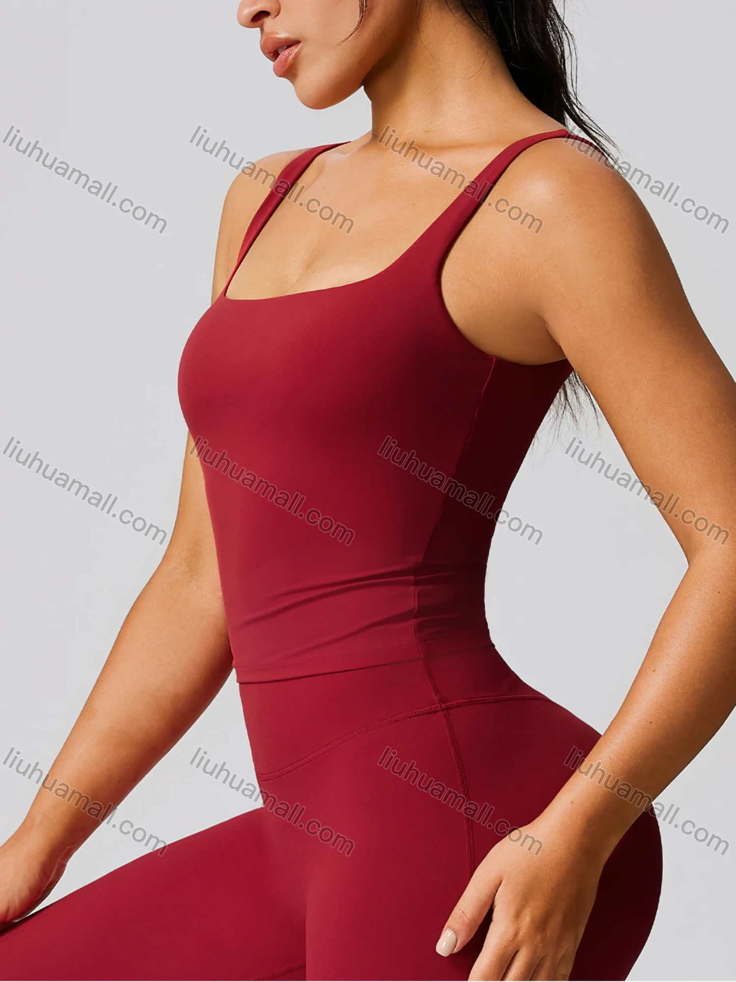 Wholesale Women's Wide-leg Fitness Suit Set Outdoor Running Yoga Slimming 2 Piece Set - Liuhuamall