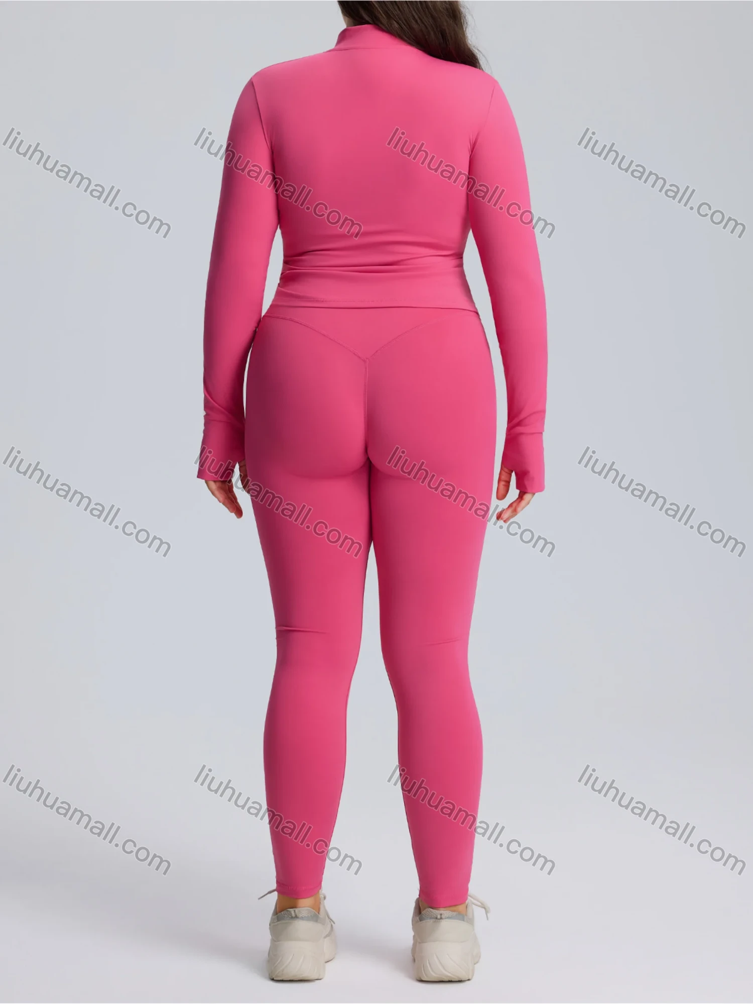 Wholesale Women's Quick-Drying Sportswear High-Elastic Plus Size Yoga Fitness Suit 3-Piece Set - Liuhuamall