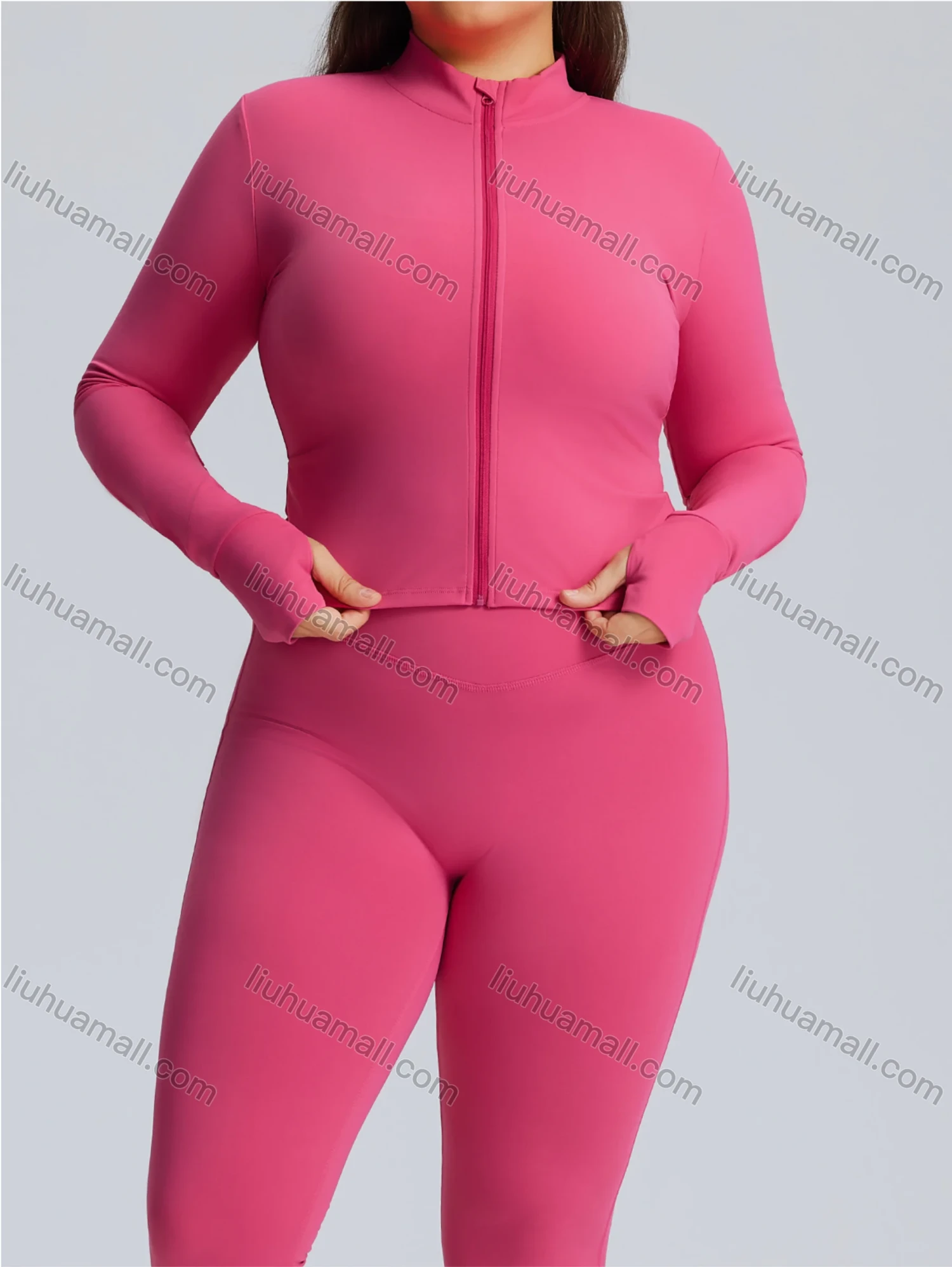 Wholesale Women's Quick-Drying Sportswear High-Elastic Plus Size Yoga Fitness Suit 3-Piece Set - Liuhuamall