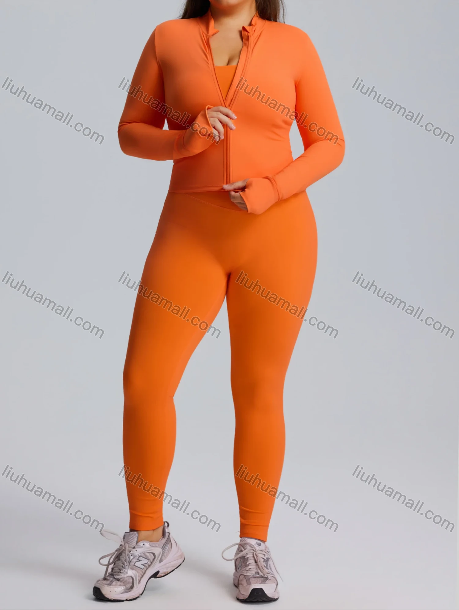 Wholesale Women's Quick-Drying Sportswear High-Elastic Plus Size Yoga Fitness Suit 3-Piece Set - Liuhuamall