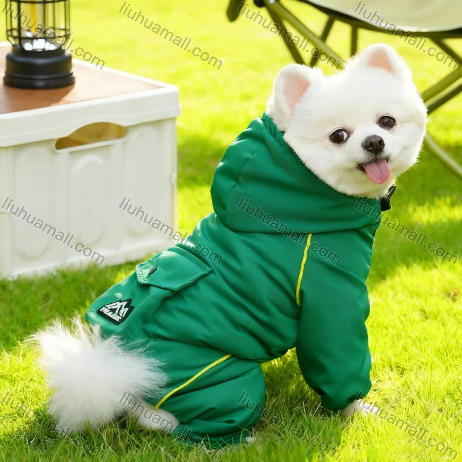 Wholesale Pet Dog Waterproof Weatherproof Fleece Coat Autumn Outdoor Four-legged Coat - Liuhuamall