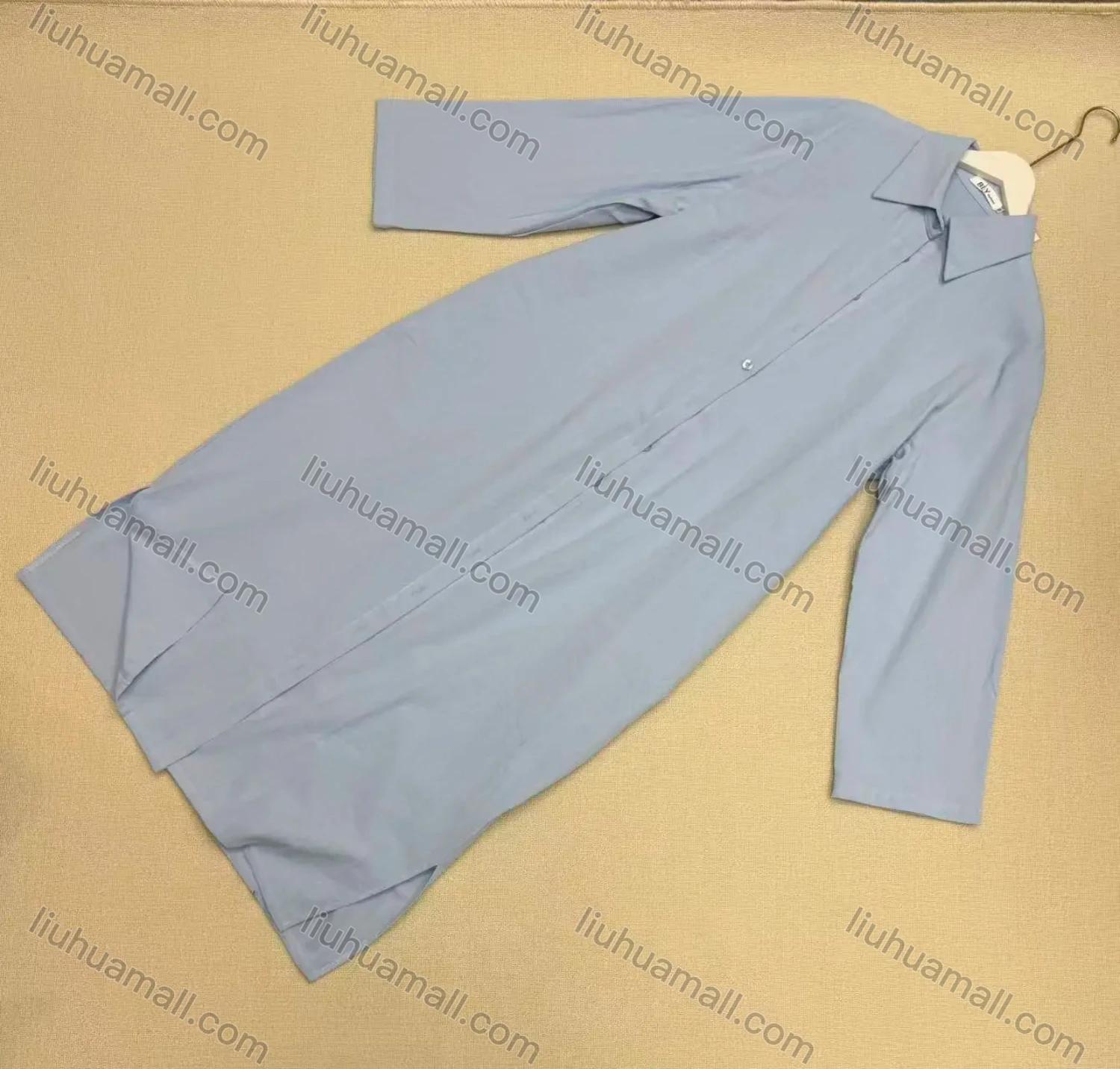 Wholesale Women's Washed Cotton Oversized Shirt Dress - Liuhuamall