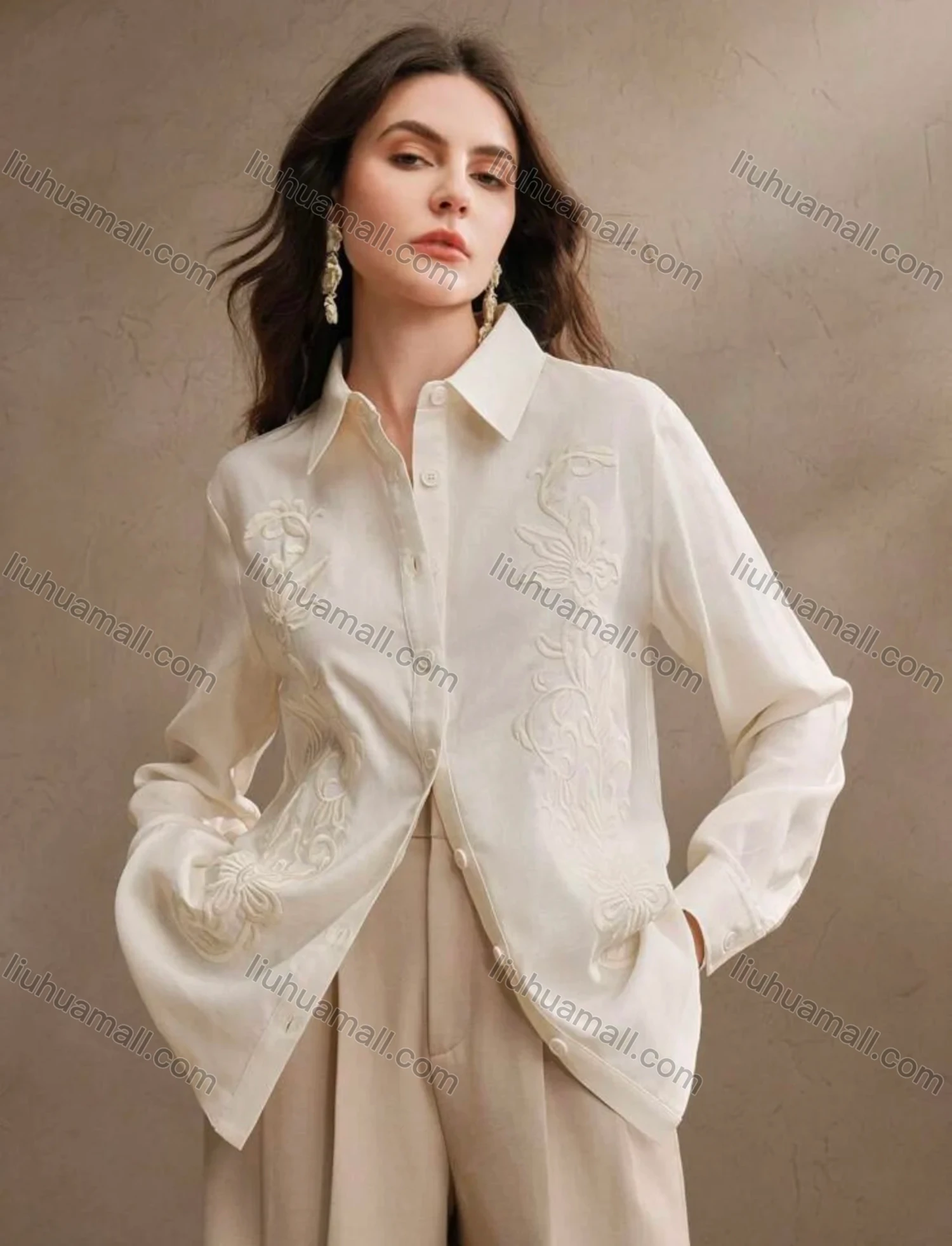 Wholesale Long Sleeve Embroidery Graphic - Liuhuamall
