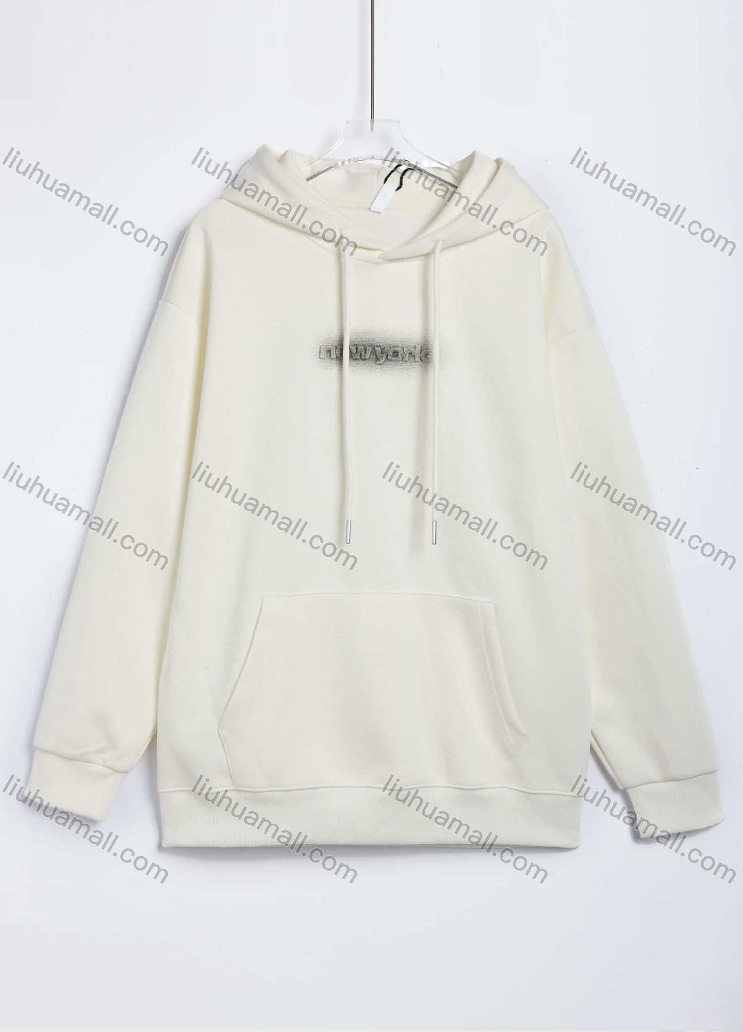 Wholesale Men's Casual Letter Print Long Sleeve Loose Fit Pullover Hoodie With Drawstring #58048 - Liuhuamall