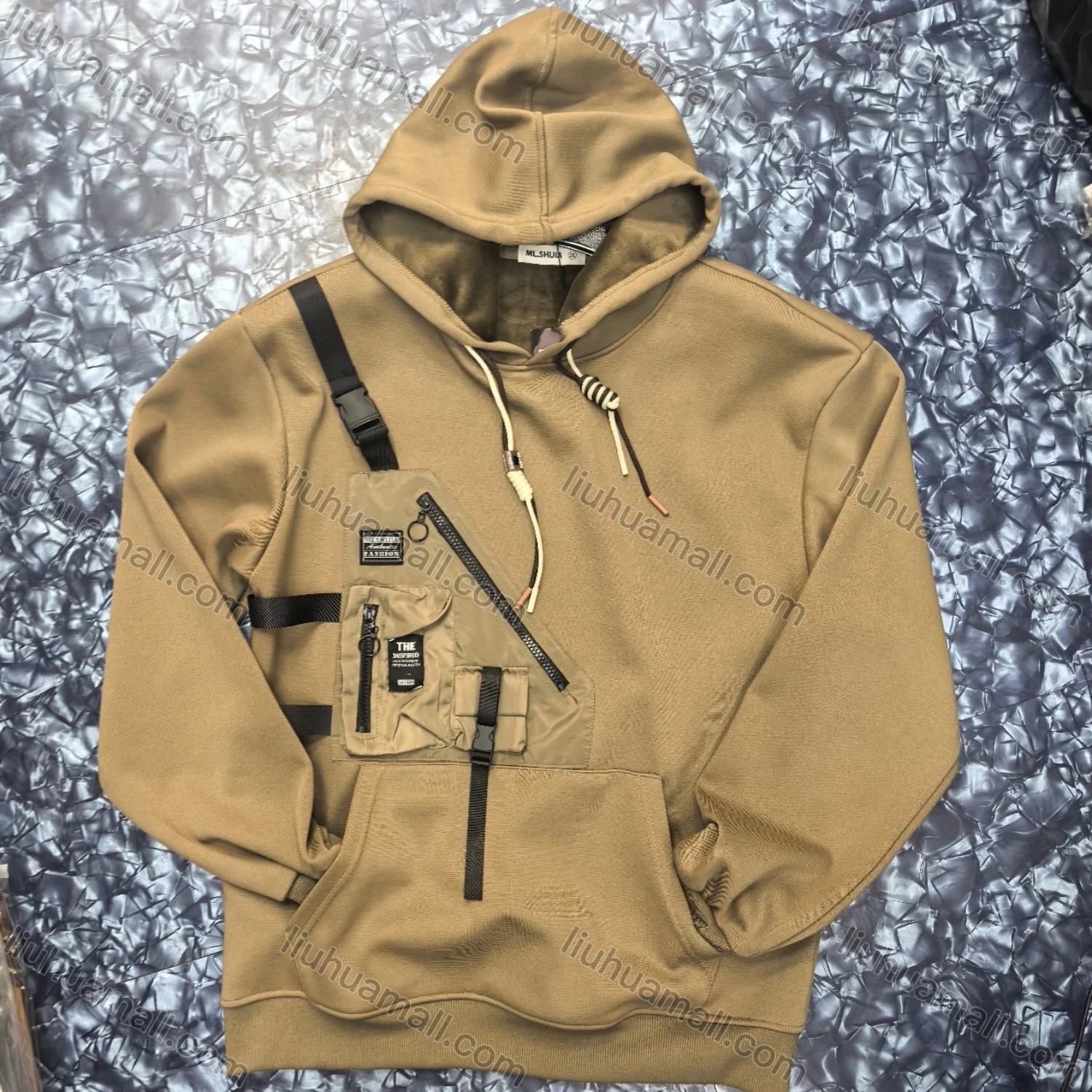 Wholesale Casual Patch Pocket Hooide Casual - Liuhuamall