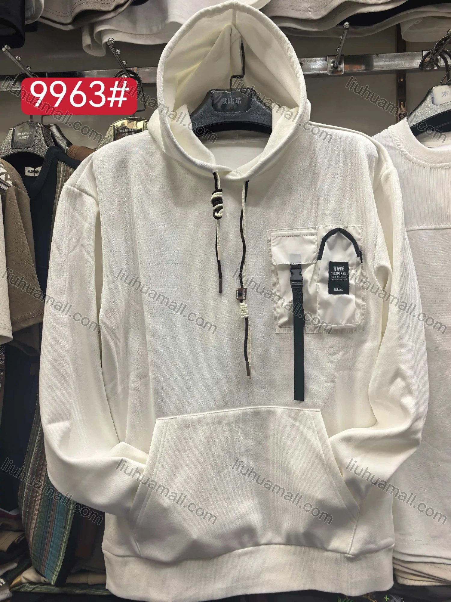 Wholesale Casual Patch Pocket Hooide Casual - Liuhuamall