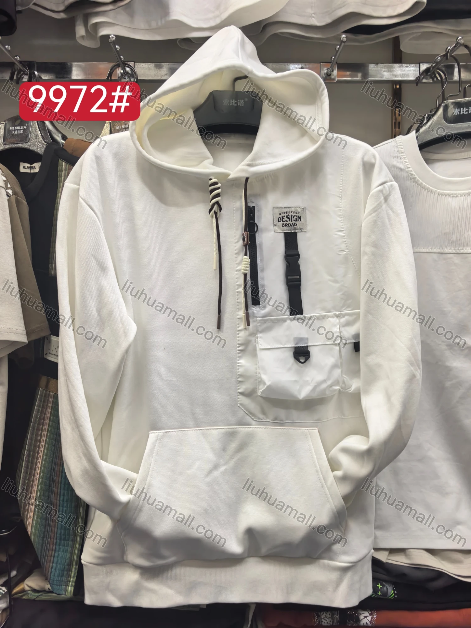 Wholesale Casual Patch Pocket Hooide Casual - Liuhuamall