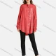 Wholesale Women's Casual Sequin Button Front Stand Collar Long Sleeve Fake Pocket Letter Bronzed Print Plain Tunic 7 Clothing Wholesale Market Liuhua