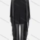 Wholesale Women's Plain Translucent Mesh Back Zip Batwing Sleeve Jumpsuit Black Guangzhou Clothing Wholesale Market & Suppliers -LIUHUAMALL