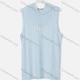 Wholesale Men's Athletic Sleeveless Running Hooded Tank Tops Light Blue Clothing Wholesale Market Liuhua
