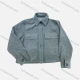 Wholesale Women's Casual Flap Pockets Button Down Plain Collared Corduroy Overshirt Dark Cyan Clothing Wholesale Market Liuhua
