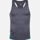 Men's 120g Quick Dry Comfy Workout Racerback Athletic Colorblock Tank Top 2221# Gray Clothing Wholesale Market -LIUHUA