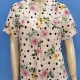 Wholesale Women's Casual V Neck Short Sleeve Button Front Floral Print Shirts	 White Clothing Wholesale Market Liuhua