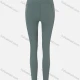 Wholesale Women's Sporty Plain High Waist Mesh Elastic Leggings Dark Cyan Clothing Wholesale Market Liuhua