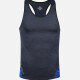 Men's 120g Quick Dry Comfy Workout Racerback Athletic Colorblock Tank Top 2221# Black Clothing Wholesale Market -LIUHUA