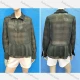 Wholesale Women's Casual Chiffon Lapel Collar Long Sleeve Ruffle Hem Shirt Green Clothing Wholesale Market Liuhua