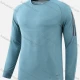 Wholesale Men's Athletic Round Neck Long Sleeve Striped Pullover Sweatshirt T228# Light Green Clothing Wholesale Market Liuhua