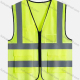 Wholesale Mesh Safety Vest High Visibility Reflective Strips with Pockets and Zipper Fluorescent Yellow Wholesale Clothing Market & Suppliers -LIUHUAMALL