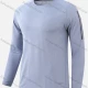 Wholesale Men's Athletic Round Neck Long Sleeve Striped Pullover Sweatshirt T228# Gray Blue Clothing Wholesale Market Liuhua