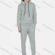 Wholesale Men's Hooded Drawstring Kangaroo Pocket Plain Hoodies & Pants 2-Piece Set 2234# 3# Clothing Wholesale Market Liuhua