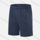 Wholesale Men's Performance Workout Colorblock Athletic Shorts With Zip Pockets Dark Cerulean Clothing Wholesale Market Liuhua