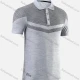 Wholesale Men's Honeycomb Print Hot Stamping Letter Colorblock Breathable Athletic Polo 903# Light Gray Clothing Wholesale Market Liuhua