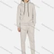 Wholesale Men's Hooded Drawstring Kangaroo Pocket Plain Hoodies & Pants 2-Piece Set 2234# 8# Clothing Wholesale Market Liuhua